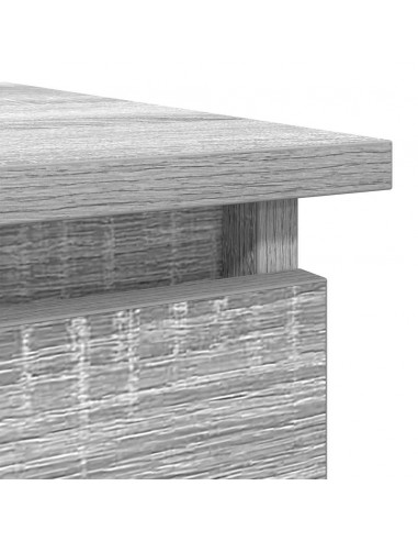 Tavolo Consolle con Cassetti Grigio Sonoma 85,5x38,5x74,5 cm