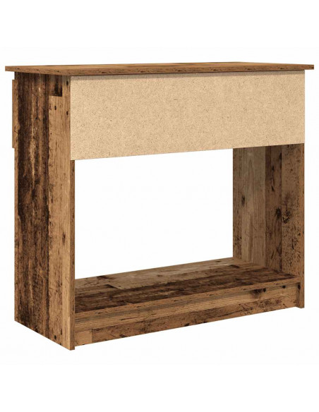 Tavolo Consolle con Cassetti Legno Antico 85,5x38,5x74,5 cm