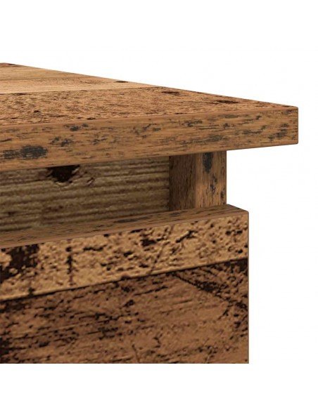 Tavolo Consolle con Cassetti Legno Antico 85,5x38,5x74,5 cm