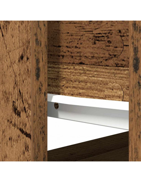 Tavolo Consolle con Cassetti Legno Antico 85,5x38,5x74,5 cm
