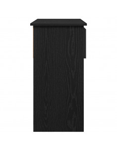 Tavolo Consolle con Cassetti Nero 85,5x38,5x74,5 cm 2