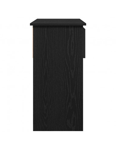 Tavolo Consolle con Cassetti Nero 85,5x38,5x74,5 cm