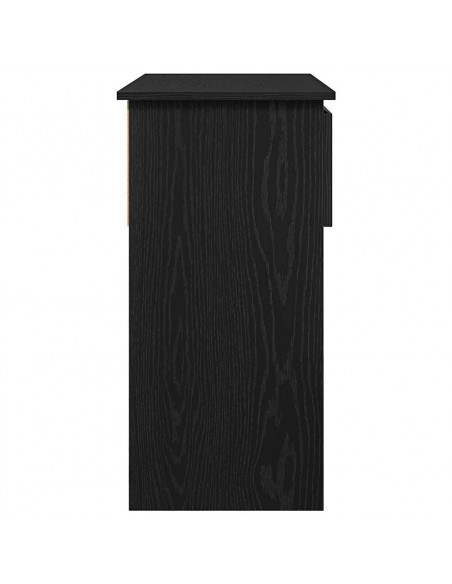 Tavolo Consolle con Cassetti Nero 85,5x38,5x74,5 cm