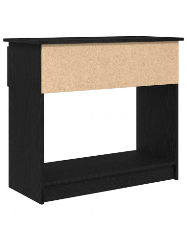 Tavolo Consolle con Cassetti Nero 85,5x38,5x74,5 cm