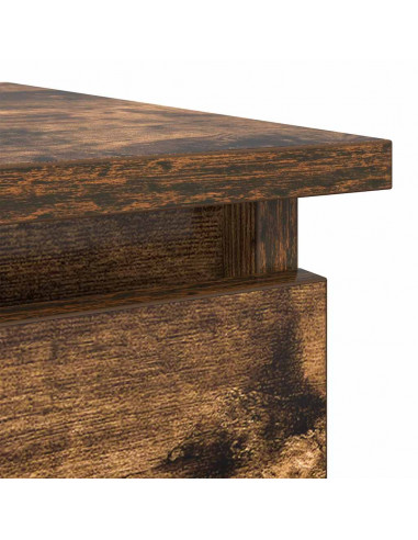 Tavolo Consolle con Cassetti Rovere Fumo 85,5x38,5x74,5 cm