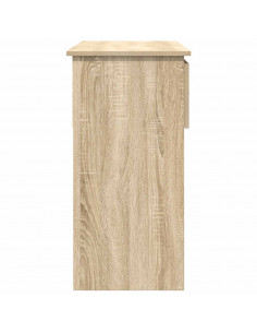 Tavolo Consolle con Cassetti Rovere Sonoma 85,5x38,5x74,5 cm 2