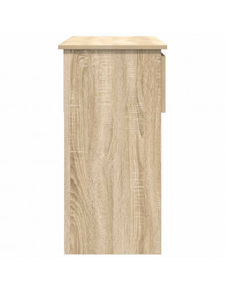 Tavolo Consolle con Cassetti Rovere Sonoma 85,5x38,5x74,5 cm