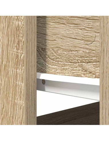 Tavolo Consolle con Cassetti Rovere Sonoma 85,5x38,5x74,5 cm