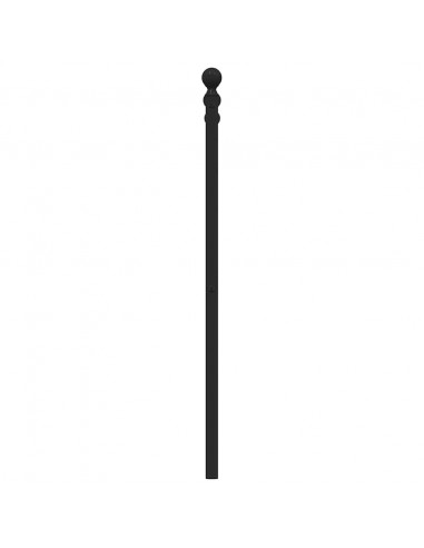 Testiera in Metallo Nero 193 cm