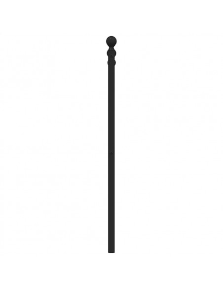 Testiera in Metallo Nero 193 cm