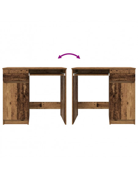 Scrivania Legno Antico 86x49x76 cm in Legno Multistrato