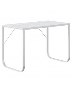 Scrivania per Computer Bianca 110x60x73 cm in Legno Multistrato 2