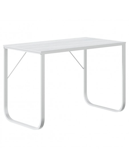 Scrivania per Computer Bianca 110x60x73 cm in Legno Multistrato