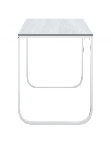 Scrivania per Computer Bianca 110x60x73 cm in Legno Multistrato