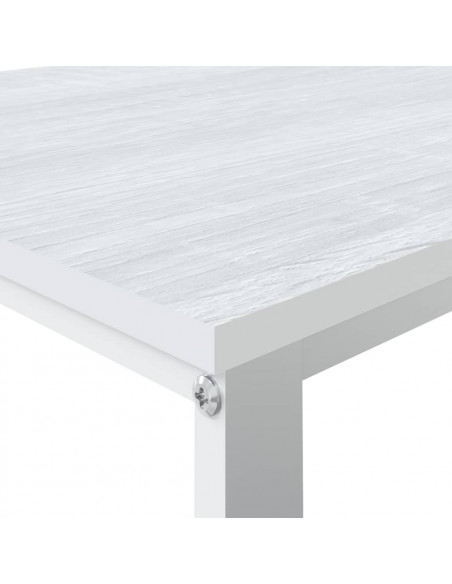 Scrivania per Computer Bianca 110x60x73 cm in Legno Multistrato