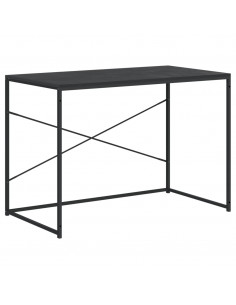 Scrivania per Computer Nera 110x60x70 cm in Legno Multistrato 2