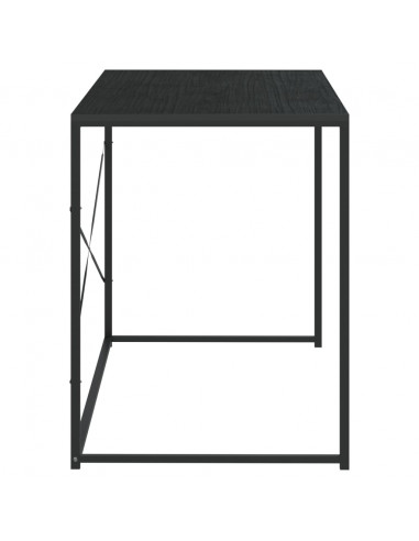 Scrivania per Computer Nera 110x60x70 cm in Legno Multistrato