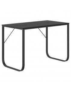 Scrivania per Computer Nera 110x60x73 cm in Legno Multistrato 2