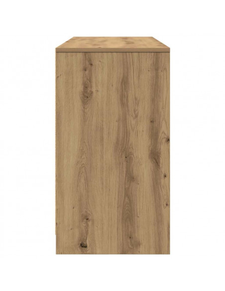 Scrivania Rovere Artigianale 120x42x76 cm in Legno Multistrato
