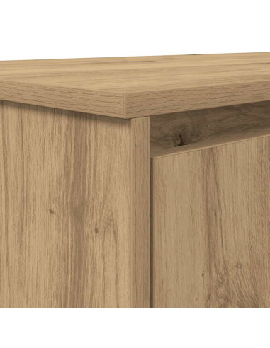 Scrivania Rovere Artigianale 120x42x76 cm in Legno Multistrato