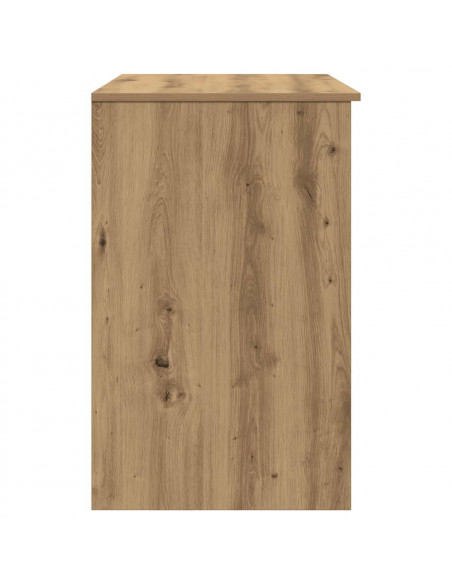 Scrivania Rovere Artigianale 86x49x76 cm in Legno Multistrato