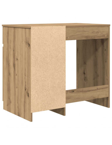 Scrivania Rovere Artigianale 86x49x76 cm in Legno Multistrato