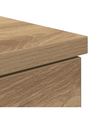 Scrivania Rovere Artigianale 86x49x76 cm in Legno Multistrato