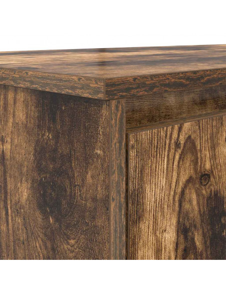 Scrivania Rovere Fumo 120x42x76 cm in Legno Multistrato