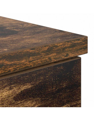 Scrivania Rovere Fumo 86x49x76 cm in Legno Multistrato