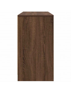Scrivania Rovere Marrone 120x42x76 cm in Legno Multistrato 2