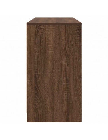 Scrivania Rovere Marrone 120x42x76 cm in Legno Multistrato