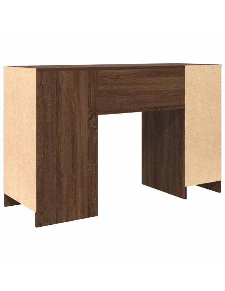 Scrivania Rovere Marrone 120x42x76 cm in Legno Multistrato