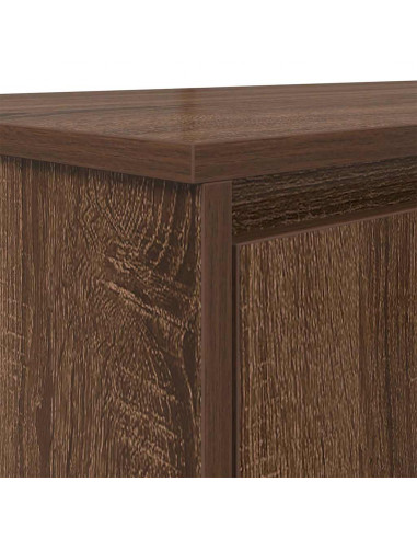 Scrivania Rovere Marrone 120x42x76 cm in Legno Multistrato