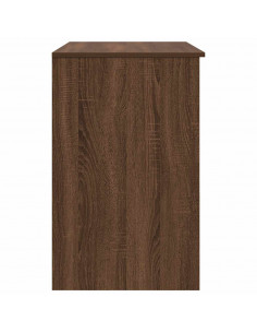 Scrivania Rovere Marrone 86x49x76 cm in Legno Multistrato 2