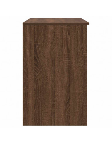 Scrivania Rovere Marrone 86x49x76 cm in Legno Multistrato