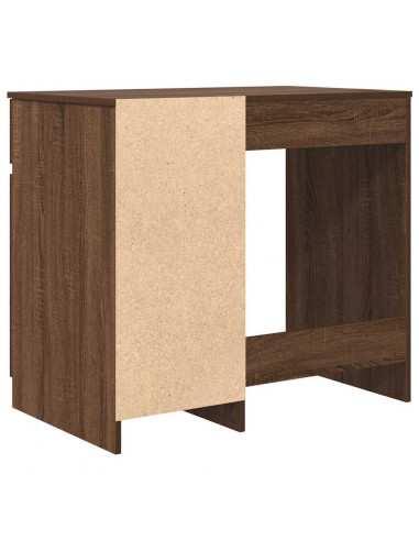 Scrivania Rovere Marrone 86x49x76 cm in Legno Multistrato