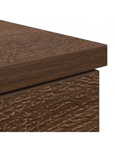 Scrivania Rovere Marrone 86x49x76 cm in Legno Multistrato