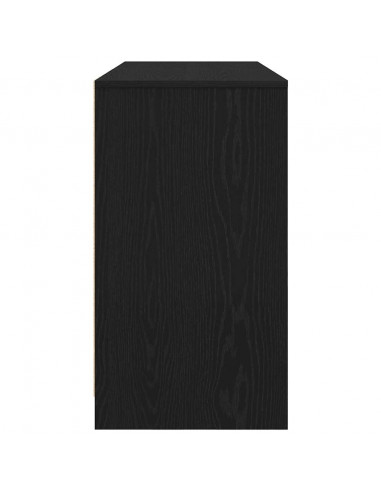 Scrivania Rovere Nera 120x42x76 cm in Legno Multistrato