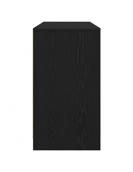 Scrivania Rovere Nera 120x42x76 cm in Legno Multistrato