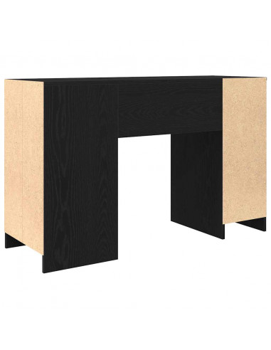 Scrivania Rovere Nera 120x42x76 cm in Legno Multistrato
