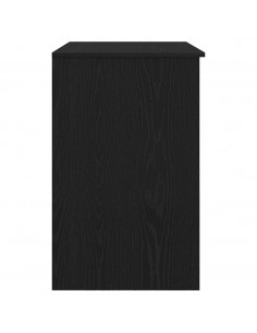 Scrivania Rovere Nera 86x49x76 cm in Legno Multistrato 2