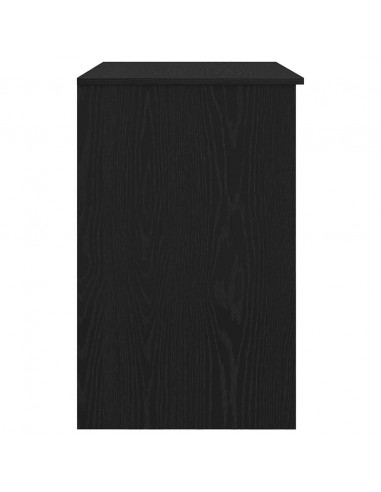 Scrivania Rovere Nera 86x49x76 cm in Legno Multistrato