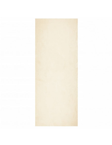 Tappeto a Pelo Corto HUARTE Morbido e Lavabile Crema 80x200 cm