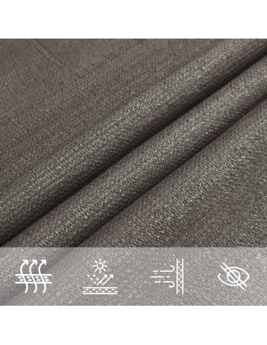 Vela Parasole 160 g/m² Antracite 3x4 m in HDPE