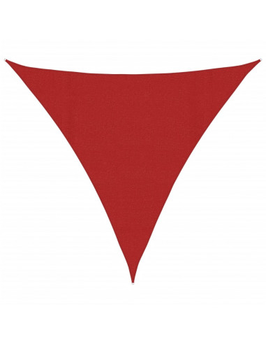 Vela Parasole 160 g/m² Rossa 4,5x4,5x4,5 m in HDPE
