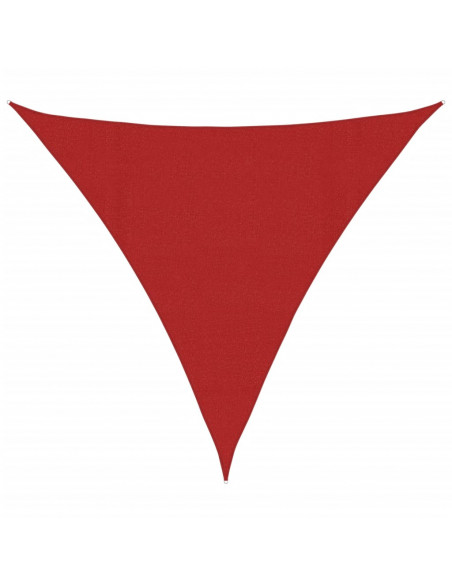 Vela Parasole 160 g/m² Rossa 4,5x4,5x4,5 m in HDPE
