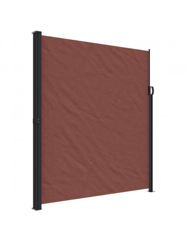 Tenda da Sole Laterale Retrattile Marrone 220x300 cm