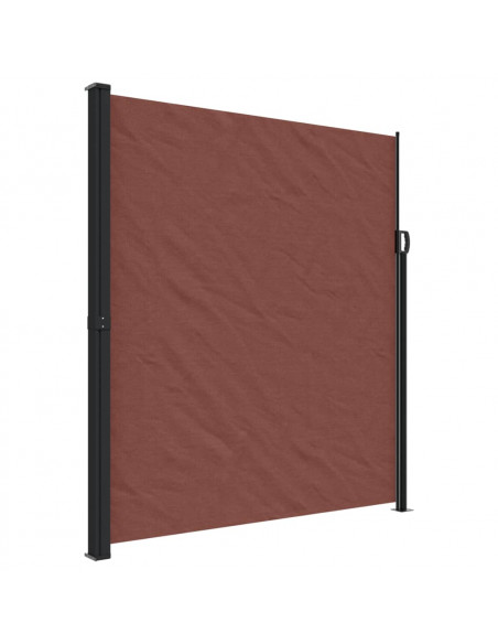 Tenda da Sole Laterale Retrattile Marrone 220x300 cm