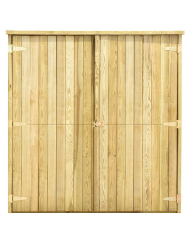Rimessa Attrezzi da Giardino 163x50x171 cm in Pino Impregnato