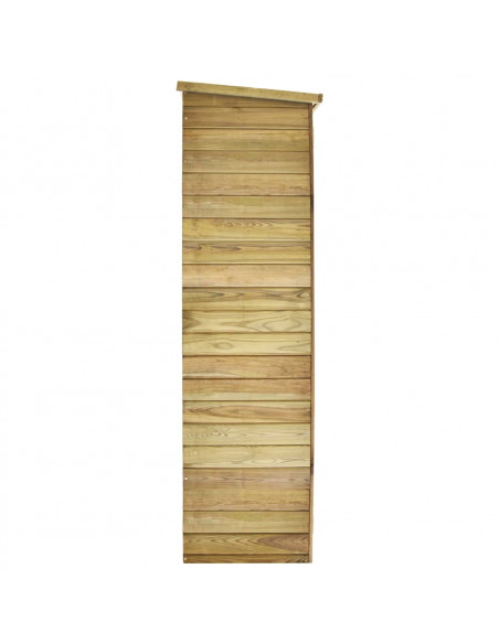 Rimessa Attrezzi da Giardino 163x50x171 cm in Pino Impregnato